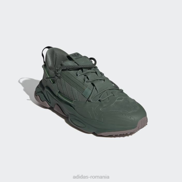 Adidas pantofi cu fermoar ozweego verde oxid bărbați oxid verde/gumă 2JBN12947