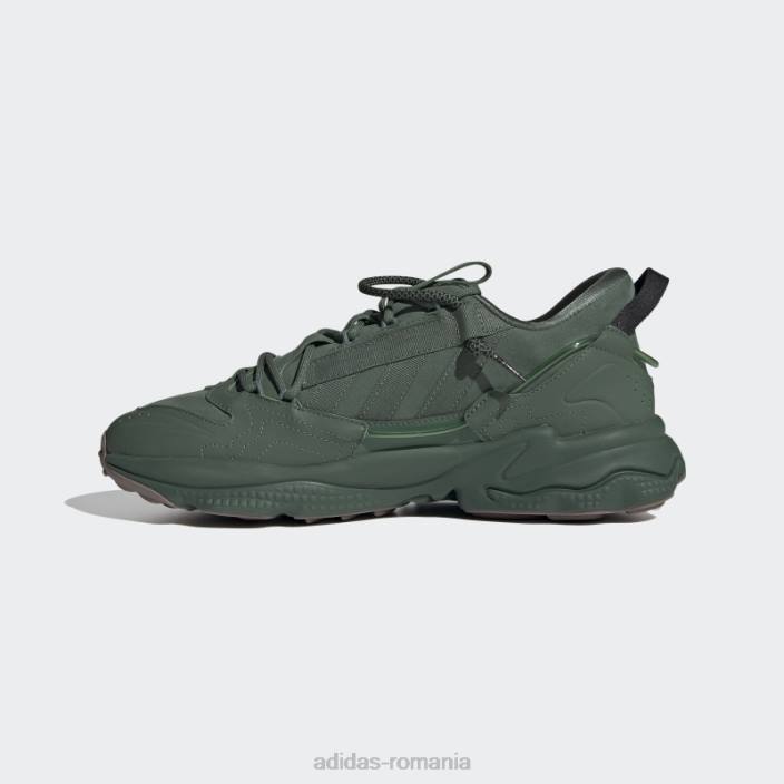 Adidas pantofi cu fermoar ozweego verde oxid bărbați oxid verde/gumă 2JBN12947