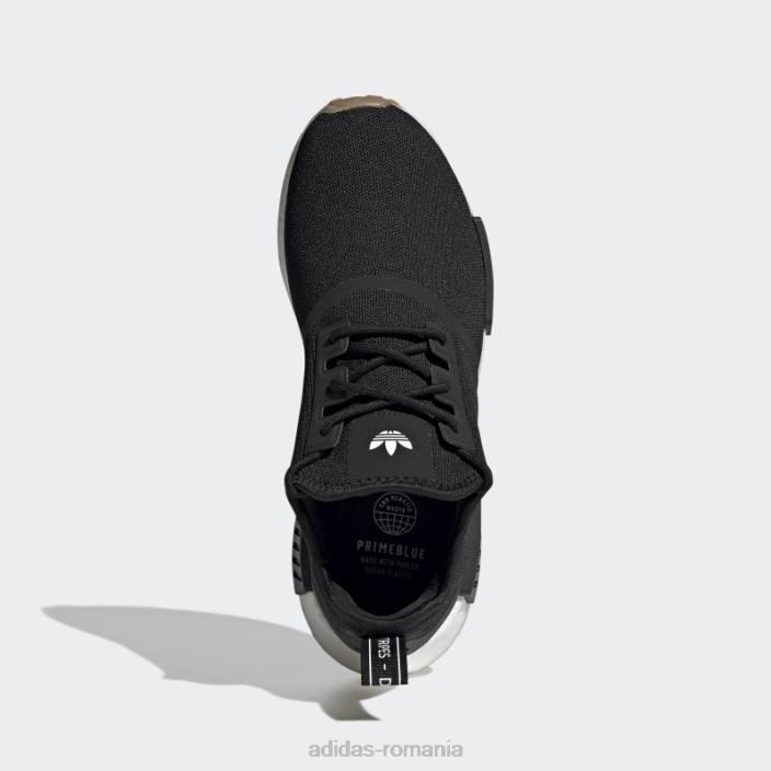 Adidas pantofi de gumă nmd-r1 primeblue bărbați negru/gumă 2JBN9