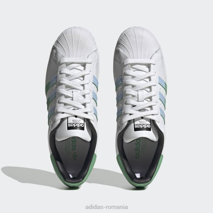 Adidas pantofi de superstar albastru zori bărbați zori alb/verde/albastru 2JBN4129