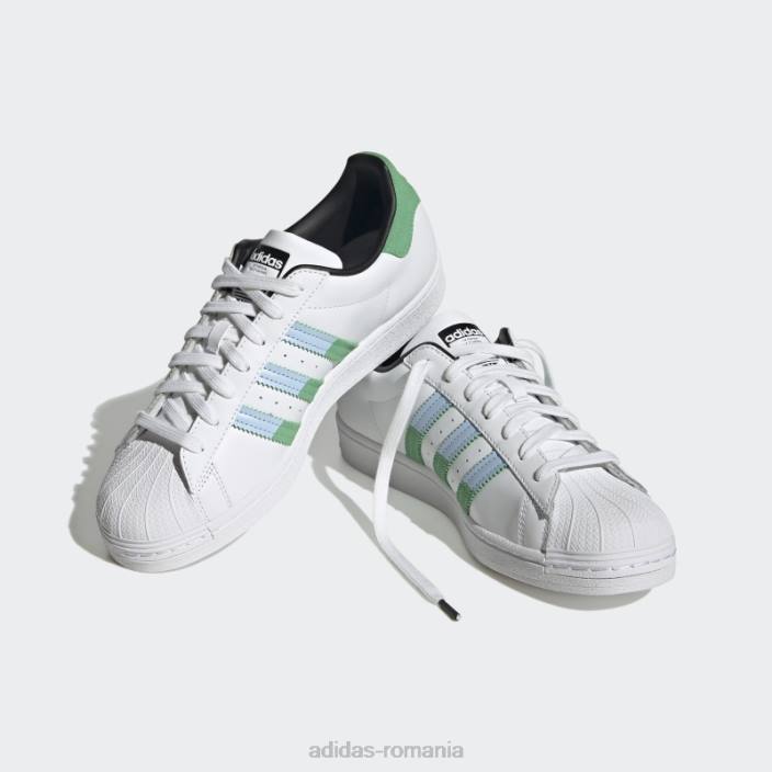 Adidas pantofi de superstar albastru zori bărbați zori alb/verde/albastru 2JBN4129