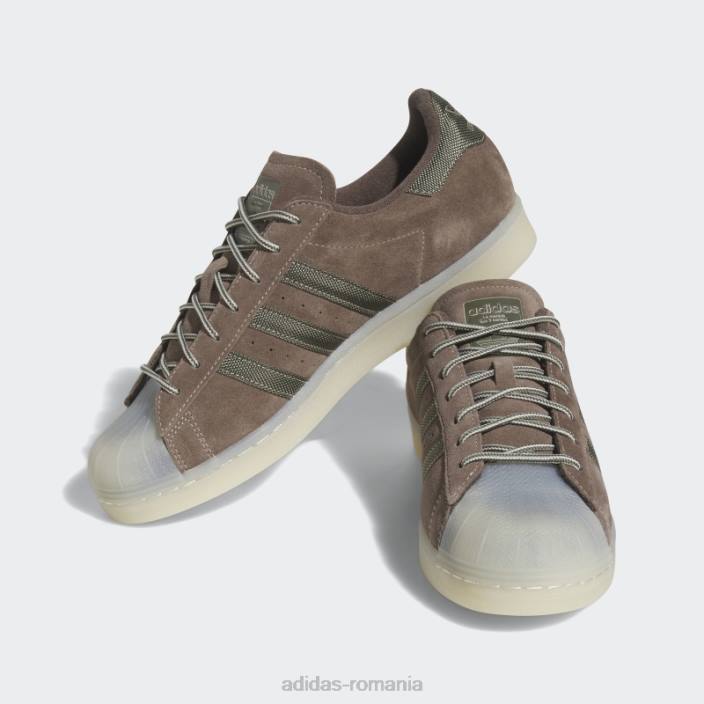 Adidas pantofi de superstar pământesc bărbați pământ/măslin/aluminiu 2JBN4114