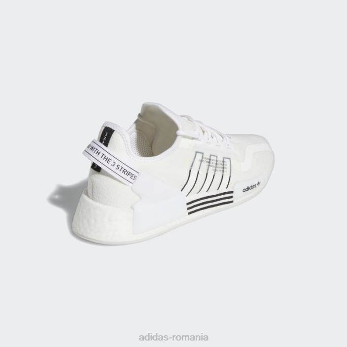 Adidas pantofi fashion nmd-r1 v2 negri bărbați alb negru 2JBN4088