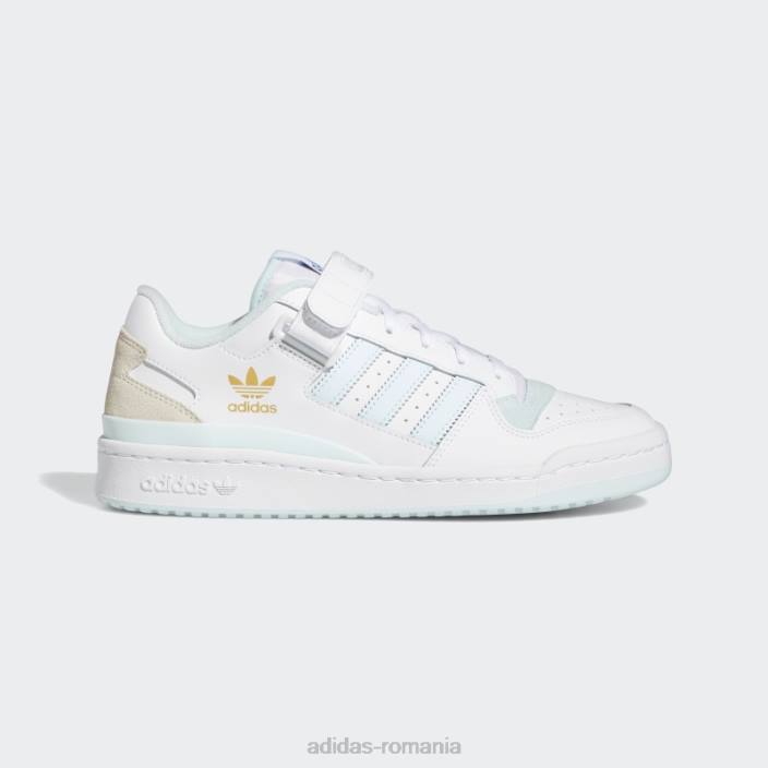 Adidas pantofi forum alb/albastru jos bărbați alb/albastru 2JBN620