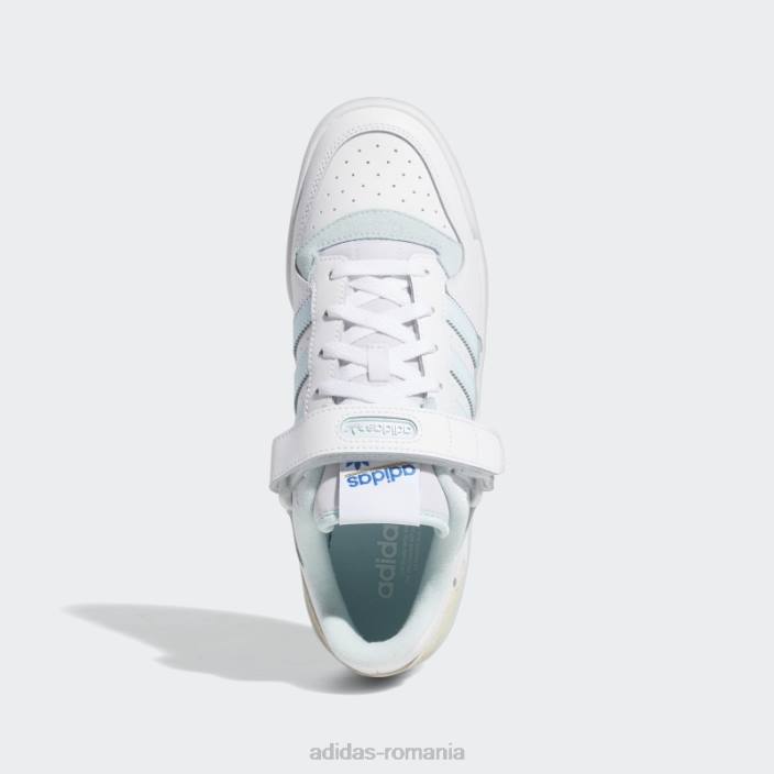 Adidas pantofi forum alb/albastru jos bărbați alb/albastru 2JBN620