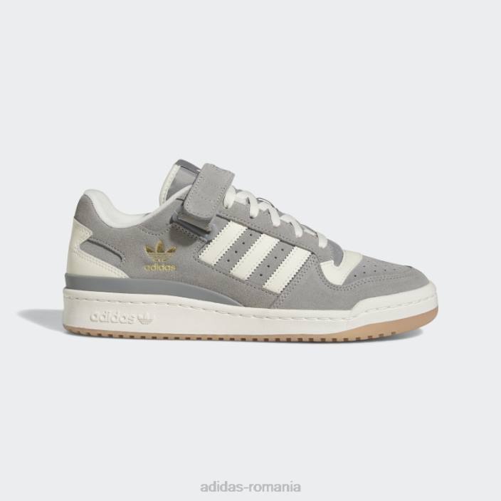 Adidas pantofi forum low gri adidas bărbați gri/alb/gumă 2JBN4752