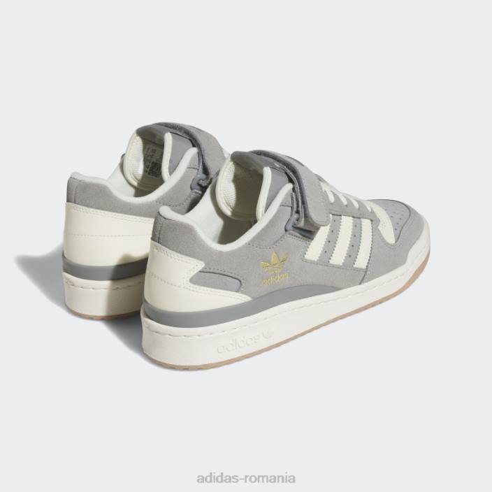 Adidas pantofi forum low gri adidas bărbați gri/alb/gumă 2JBN4752
