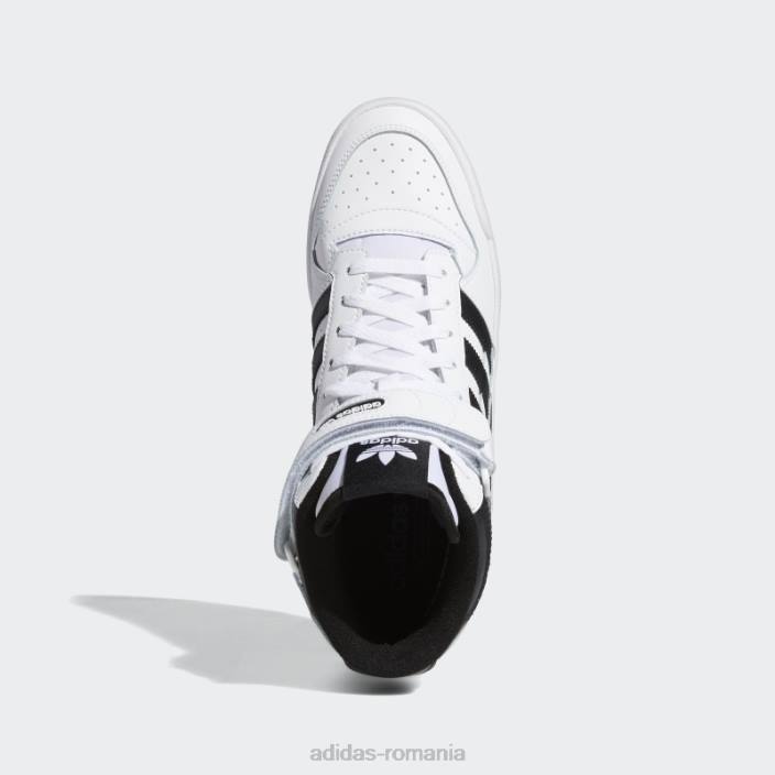 Adidas pantofi forum medii negri bărbați alb negru 2JBN4385