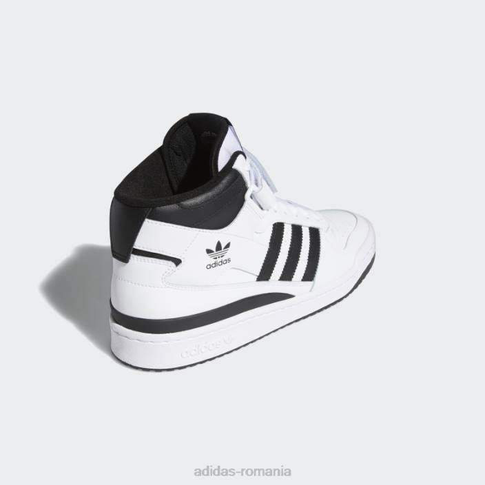 Adidas pantofi forum medii negri bărbați alb negru 2JBN4385