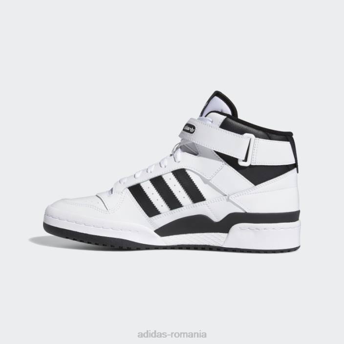 Adidas pantofi forum medii negri bărbați alb negru 2JBN4385