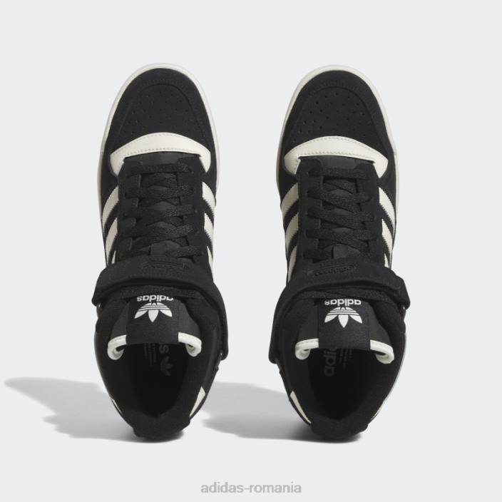 Adidas pantofi forum medii negri bărbați negru/alb/gumă 2JBN4430