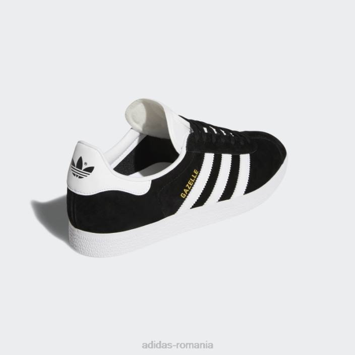 Adidas pantofi gazelle negri adidas bărbați negru/alb/auriu metalic 2JBN27
