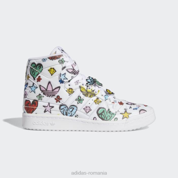 Adidas pantofi jeremy scott forum 84 hi mono alb adidas bărbați alb negru 2JBN4650