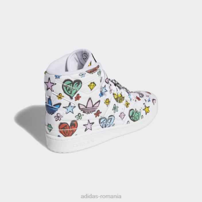 Adidas pantofi jeremy scott forum 84 hi mono alb adidas bărbați alb negru 2JBN4650