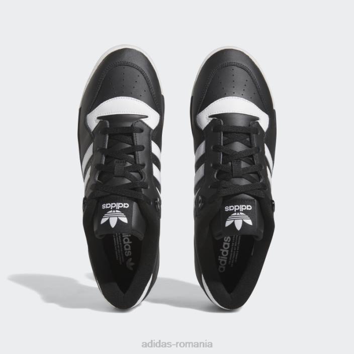 Adidas pantofi jos de rivalitate neagră bărbați alb negru 2JBN4139