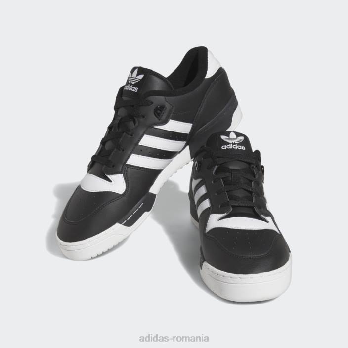 Adidas pantofi jos de rivalitate neagră bărbați alb negru 2JBN4139
