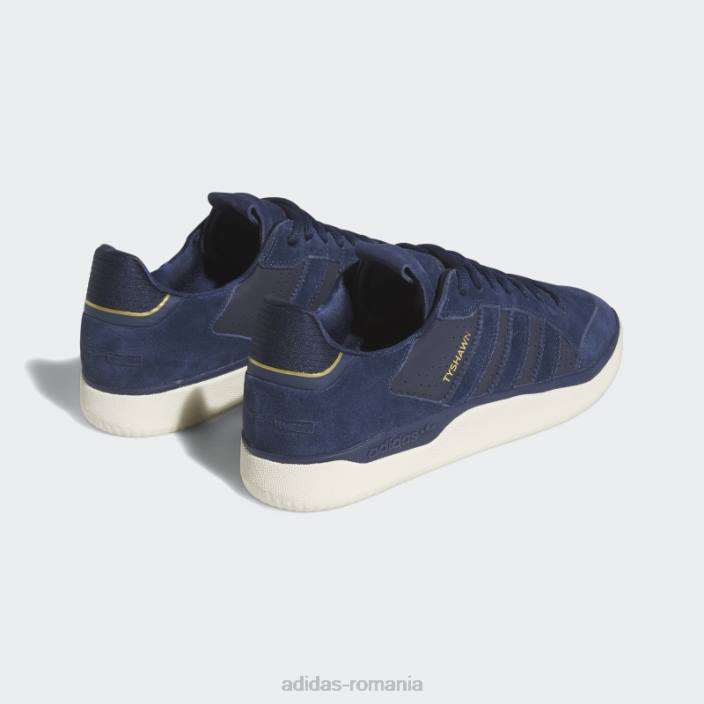 Adidas pantofi mici tyshawn bleumarin bărbați bleumarin/auriu metalic 2JBN232