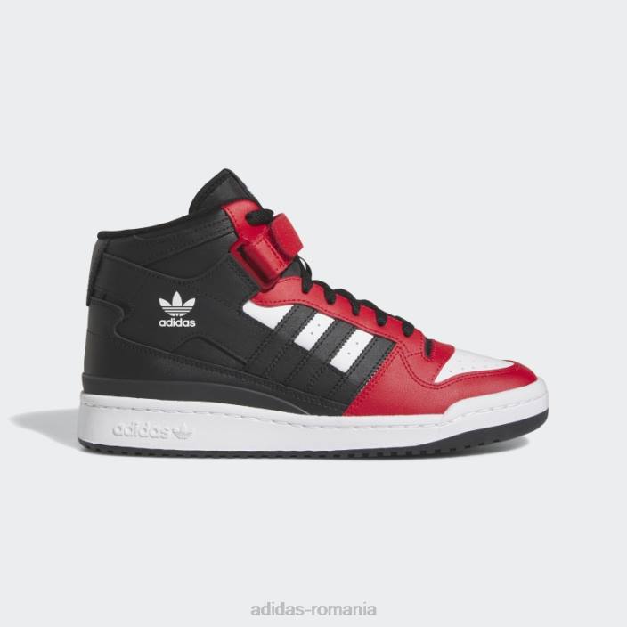Adidas pantofi mijlocii forum stacojiu bărbați stacojiu/alb/negru 2JBN4600