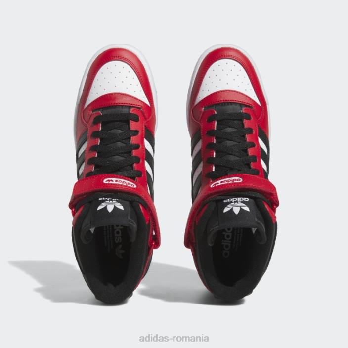 Adidas pantofi mijlocii forum stacojiu bărbați stacojiu/alb/negru 2JBN4600