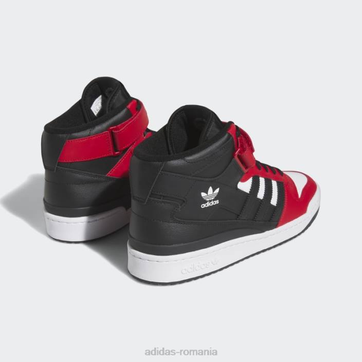 Adidas pantofi mijlocii forum stacojiu bărbați stacojiu/alb/negru 2JBN4600