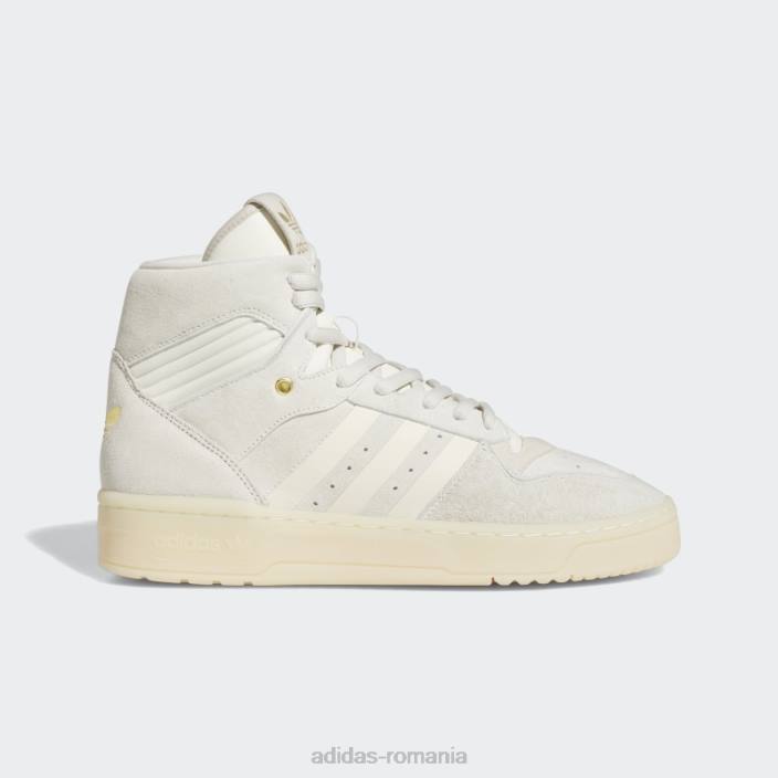 Adidas pantofi înalți de rivalitate albă bărbați alb/galben 2JBN347
