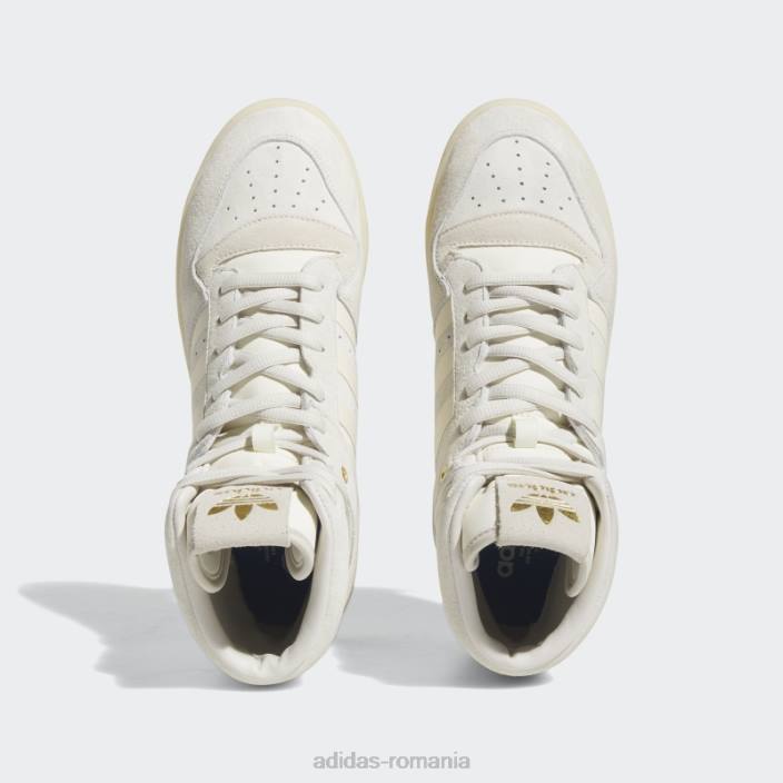 Adidas pantofi înalți de rivalitate albă bărbați alb/galben 2JBN347