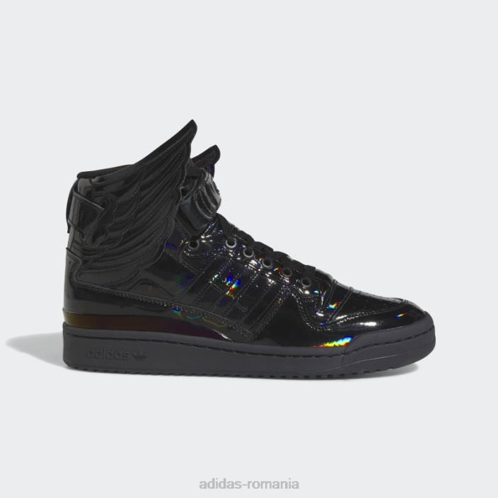 Adidas pantofi negri Jeremy Scott Opal Wings 4.0 bărbați alb negru 2JBN3988