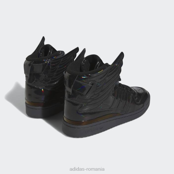 Adidas pantofi negri Jeremy Scott Opal Wings 4.0 bărbați alb negru 2JBN3988