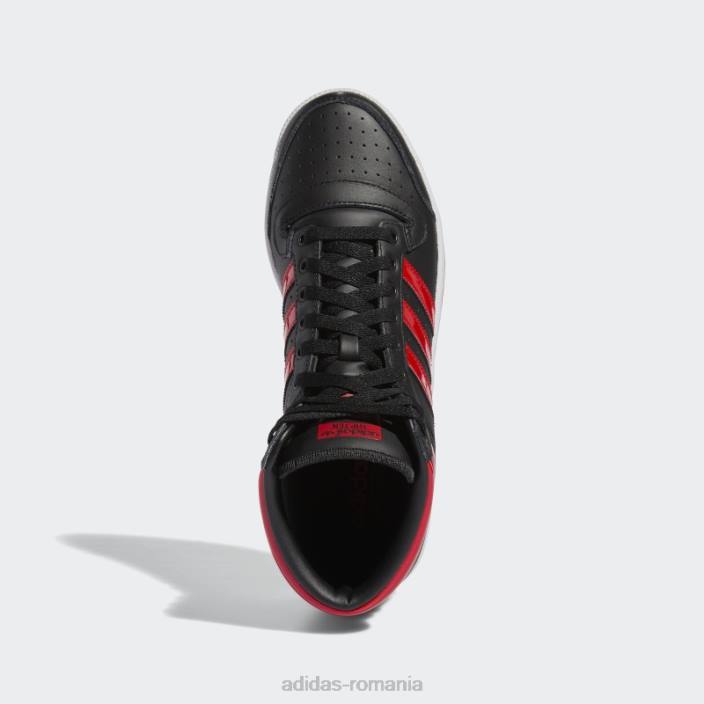 Adidas pantofi negri de top zece bărbați negru/rosu/alb 2JBN376