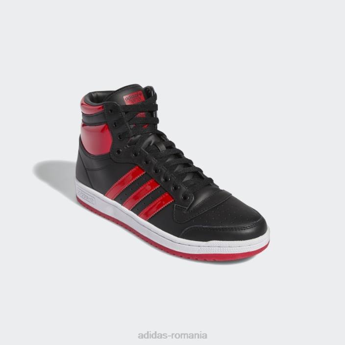 Adidas pantofi negri de top zece bărbați negru/rosu/alb 2JBN376