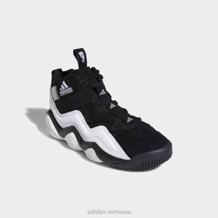 Adidas pantofi negri din top zece 2000 bărbați negru/alb/argintiu 2JBN4510