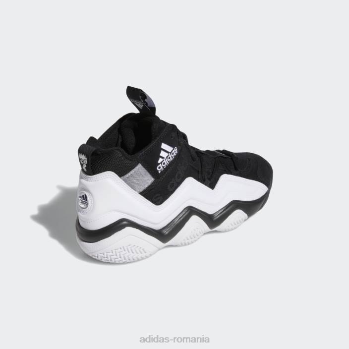 Adidas pantofi negri din top zece 2000 bărbați negru/alb/argintiu 2JBN4510