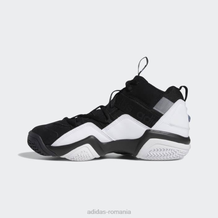 Adidas pantofi negri din top zece 2000 bărbați negru/alb/argintiu 2JBN4510