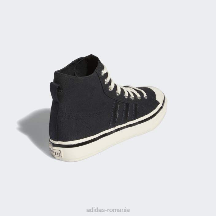 Adidas pantofi negri nizza hi rf 74 bărbați negru/alb/gumă 2JBN3898
