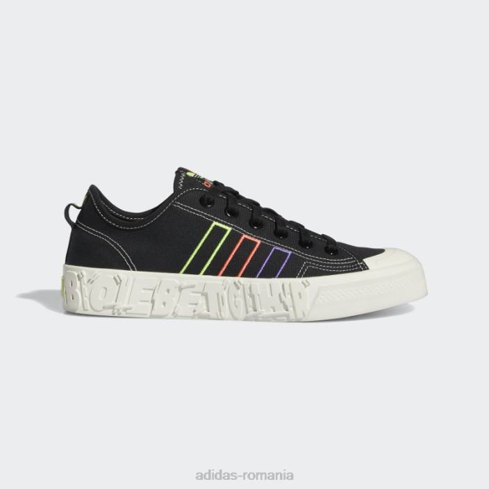 Adidas pantofi negri nizza pride adidas bărbați alb negru 2JBN567