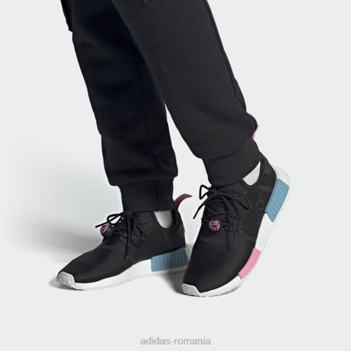 Adidas pantofi negri nmd-r1 x andré saraiva bărbați alb negru 2JBN4247