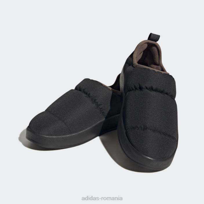 Adidas pantofi negri puffylette bărbați negru/pământ 2JBN4024