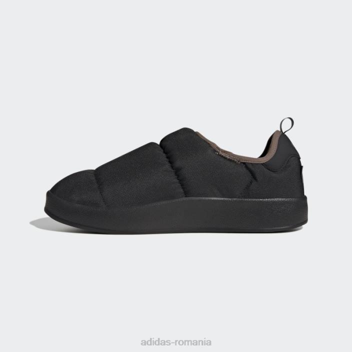 Adidas pantofi negri puffylette bărbați negru/pământ 2JBN4024