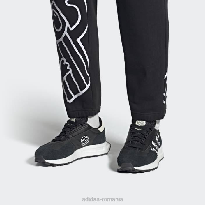 Adidas pantofi negri retropy e5 x andré saraiva bărbați alb negru 2JBN4696