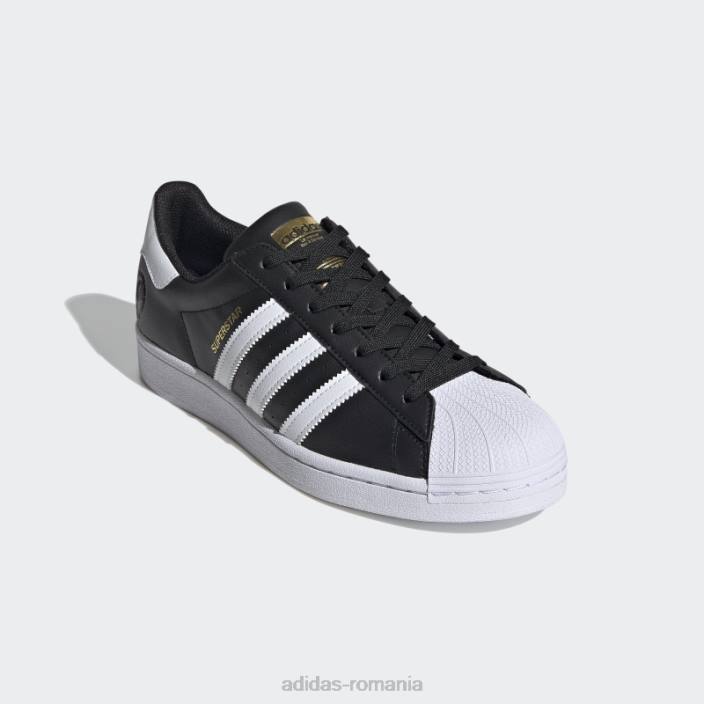 Adidas pantofi negri superstar vegani adidas bărbați negru/alb/auriu metalic 2JBN261