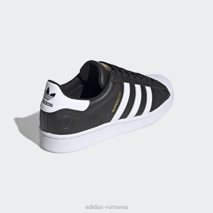 Adidas pantofi negri superstar vegani adidas bărbați negru/alb/auriu metalic 2JBN261