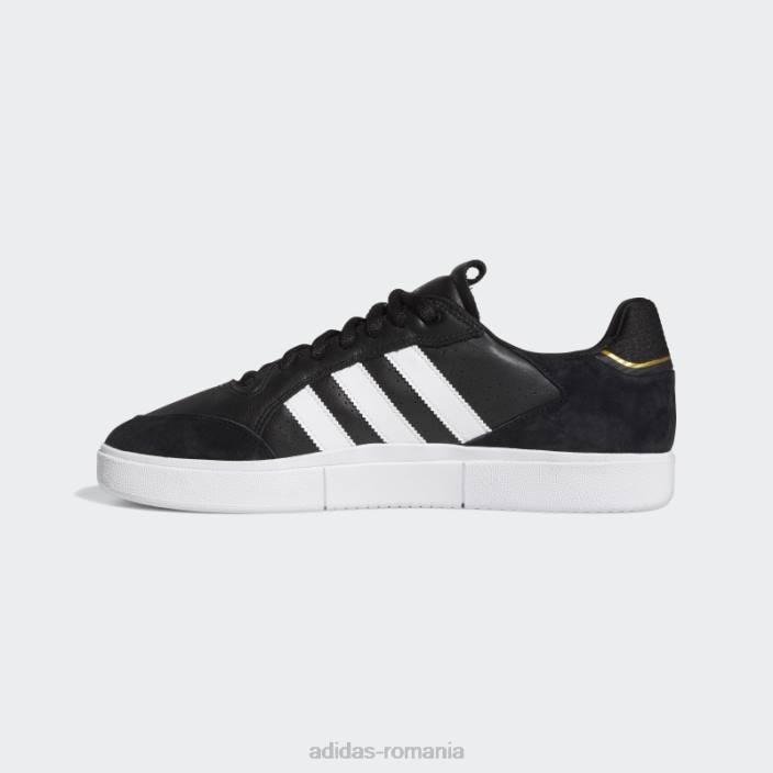 Adidas pantofi negri tyshawn adidas bărbați negru/alb/auriu metalic 2JBN4143