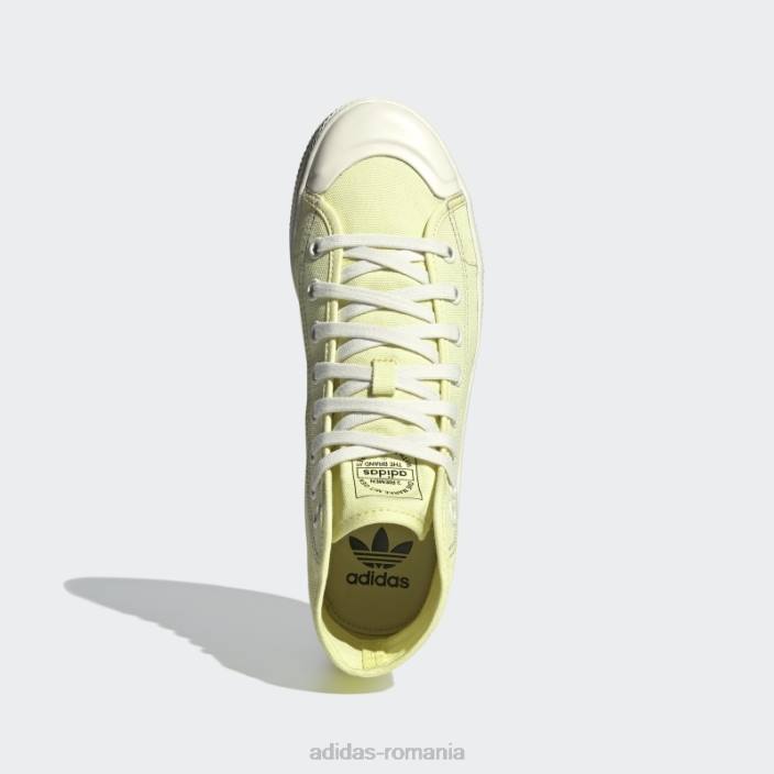 Adidas pantofi nizza galbeni bărbați galben/alb 2JBN506