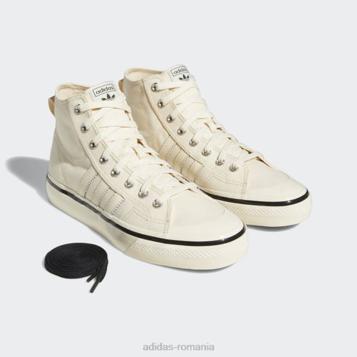 Adidas pantofi nizza hi rf 74 ecru tint bărbați nuanță ecru/alb/negru 2JBN668