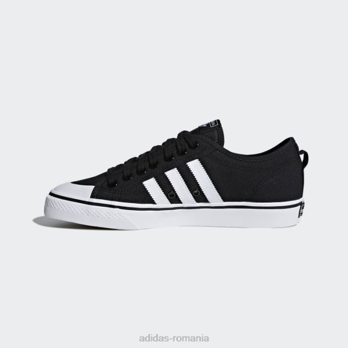 Adidas pantofi nizza negri bărbați alb negru 2JBN4382