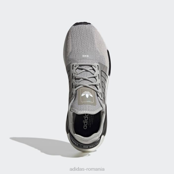 Adidas pantofi nmd-r1 v2 gri adidas bărbați gri/negru/alb 2JBN1398