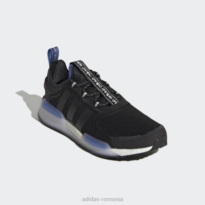 Adidas pantofi nmd-r1 v3 negri bărbați negru/alb/albastru regal 2JBN4567