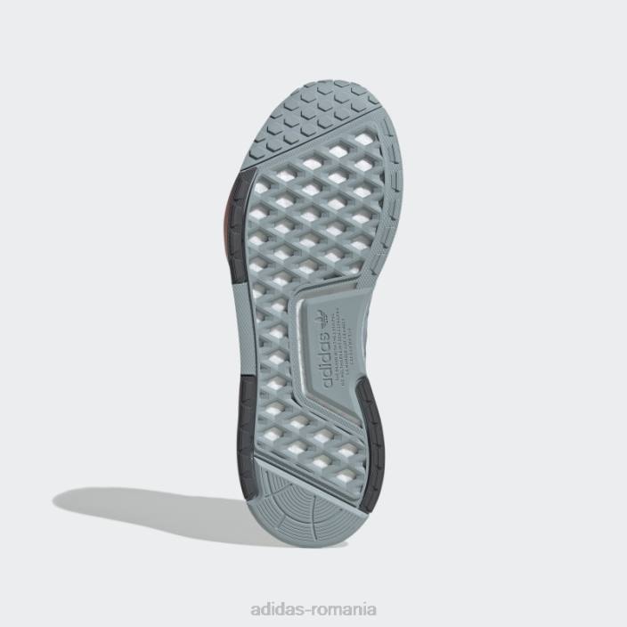 Adidas pantofi nmd-v3 gri bărbați gri/alb/portocaliu fascicul 2JBN4532