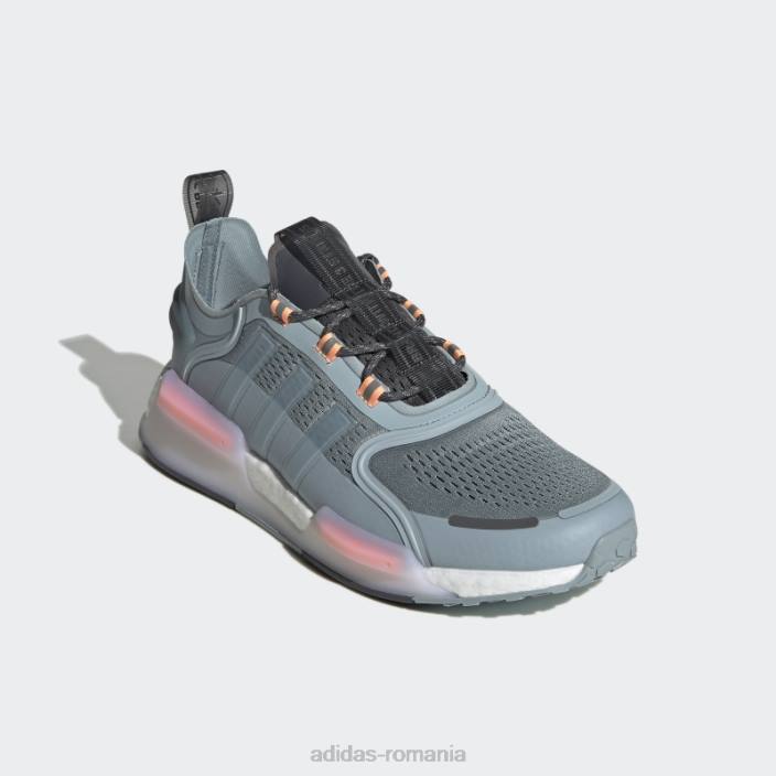 Adidas pantofi nmd-v3 gri bărbați gri/alb/portocaliu fascicul 2JBN4532