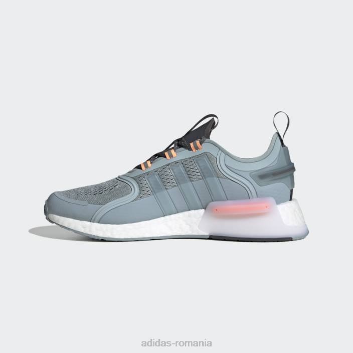 Adidas pantofi nmd-v3 gri bărbați gri/alb/portocaliu fascicul 2JBN4532